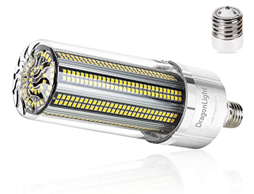 DragonLight 120W Super Bright Corn LED Light Bulb(400 Watt Metal Halide/HID/HPS Replacement) - E26/E39 Mogul Base Commercial Grade LED Lamp - 6000K Daylight 14,400 Lumens for High Bay Area Lighting