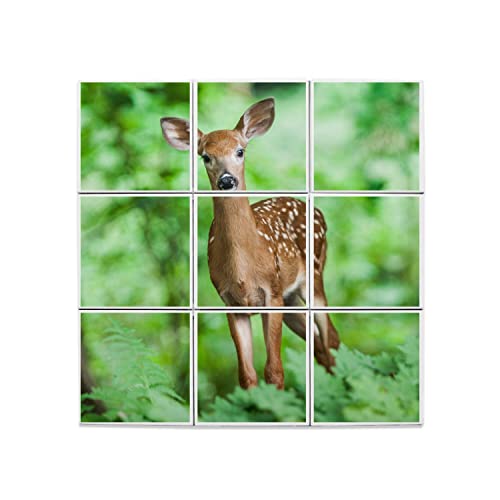Carreaux céramique décoratif faon de 45x45 cm pour fresque murale