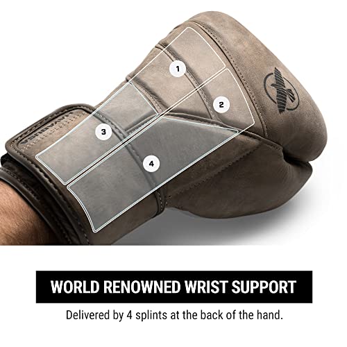 Image of Hayabusa T3 LX Italian Leather Boxing Gloves - Brown, 12oz