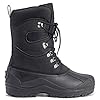 Polar Mens Tall Nylon Mesh With Overlay Duck Waterproof Sole Lace Up Winter Snow Boots - Black - UK9/EU43 - YC0445 #3