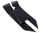 Riffelblechsatz SIP schwarz pulverbeschichtet, 3-teilig, bei PK XL2 Modellen Plastik Fussmatte entfernen! für VESPA PK 50 XL N Plurimatic / Automatica 50 V5P1-2 2T AC 89-90
