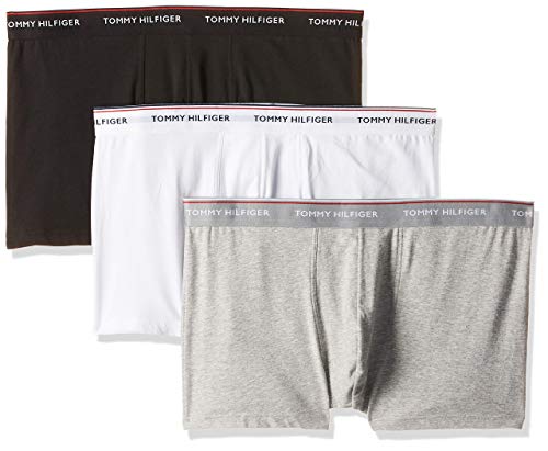 Tommy Hilfiger Premium Essential Stretch Trunk 3 Pack - Black/White/Grey Small