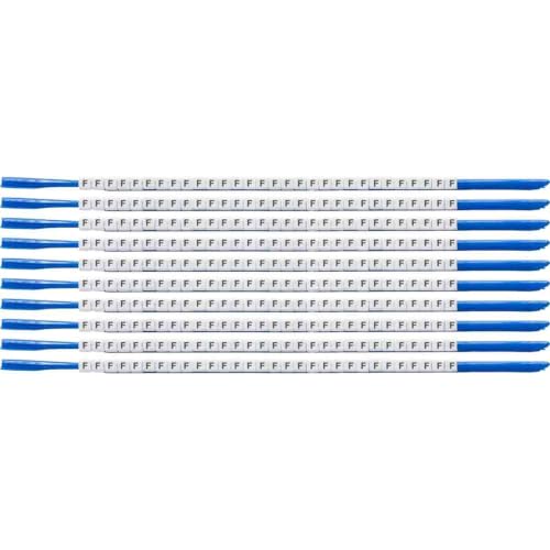 Brady SCN07-F Black on White, Wire Marker Clip Sleeves (50 Clips)