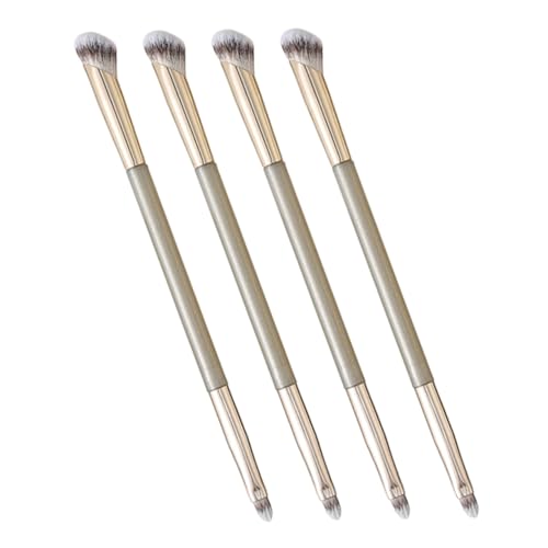 WOFASHPURET 4pcs Professional Makeup Brush Set Double-ended Concealer Brush for Foundation Blush and Contouring Soft Bristles for Finish Travel-friendly