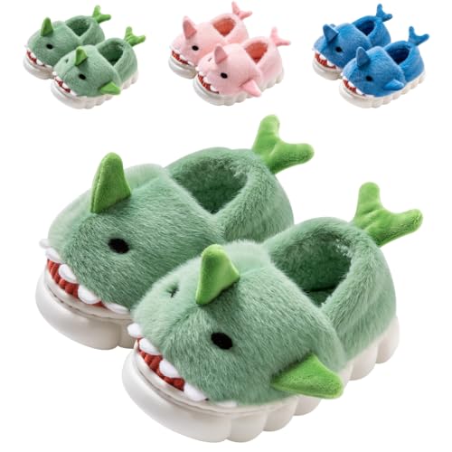 DRECAGE Hai Hausschuhe Kinder Jungen Mädchen Winter Pantoffeln...