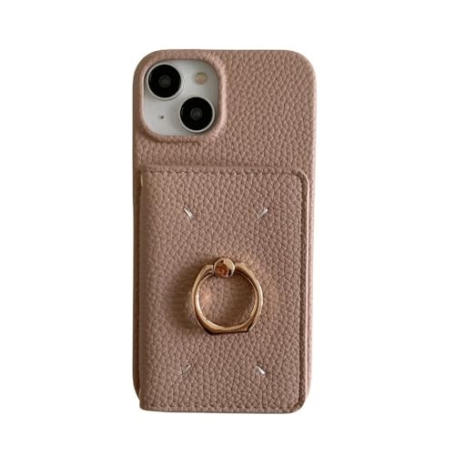 Étui de téléphone en cuir idéal pour voyager léger avec votre iPhone 15 Pro Max