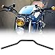 Motorrad-Lenker, 22 Mm Stahl-Motorrad-Tracker-Lenker-Drag-Bar-Ersatzteil (Schwarz)