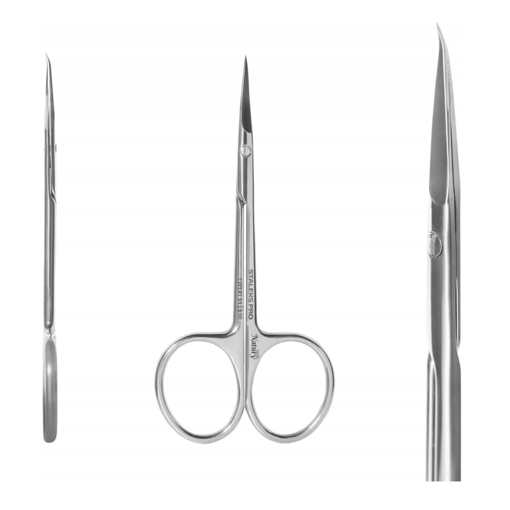 STALEKS PRO by Natury Nails Forbici professionali per cuticole. Anelli ergonomici. Acciaio inossidabile. Expert SE-51/3
