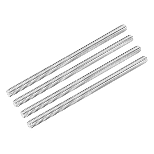 Tige filetée 3/8"-16 UNC en acier inoxydable 304 pour fixations et assemblages de structures, Lot de 4