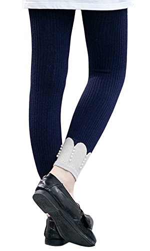 X&F Little Girls' Cute Cable Knit Tights Warm Spring Autumn Leggings2