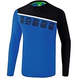 ERIMA Kinder 5-C Longsleeve, new royal/schwarz/weiß, 164, 1331901
