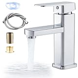 LSHSXPX Llaves para Lavabo Baño, Mezcladora para Lavabo de Baño, Moderno Llave Chapado en Galvanoplastia para Lavabo de...