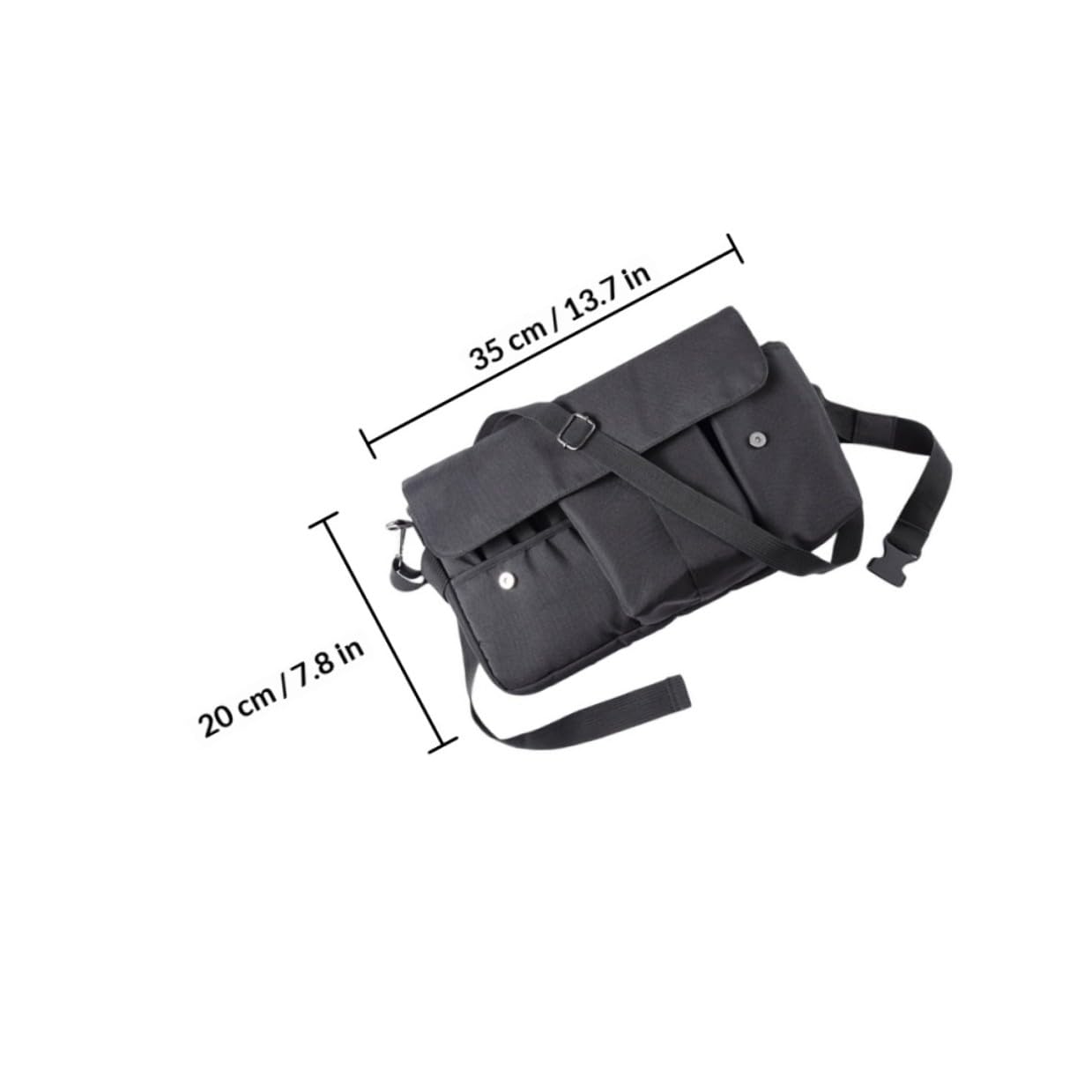 Abaodam Marsupio Porta Trucchi in Tela, Organizer per Pennelli e Cosmetici, Mani Libere, Cinghia, Pratico per Viaggio