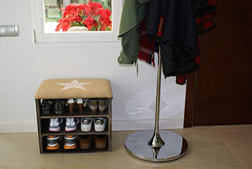 LIZA Line SCARPIERA di Legno con Seduta Morbida