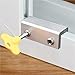 Stopper Cabinet Window Locks Straps Doors Security Theft for Kids Pets Non Punch Sliding Window Lock Hardware Tools 1Pcs(Type A)