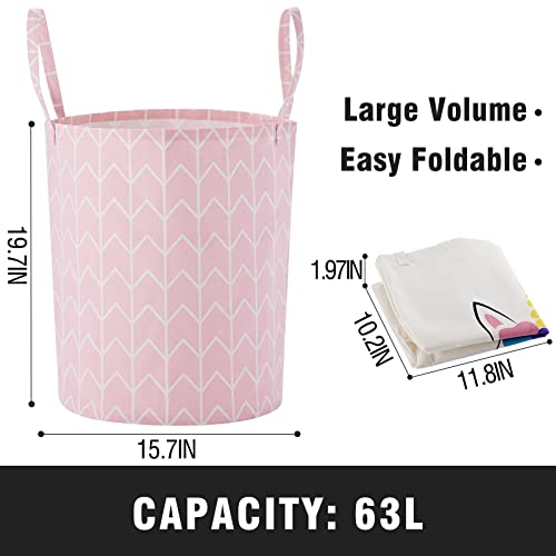 Large Storage Basket For Girls And Boys, Collapsible Laundry Hamper With Long Handles, Toy Bins For Nursery, Kids Room Décor #TOP3