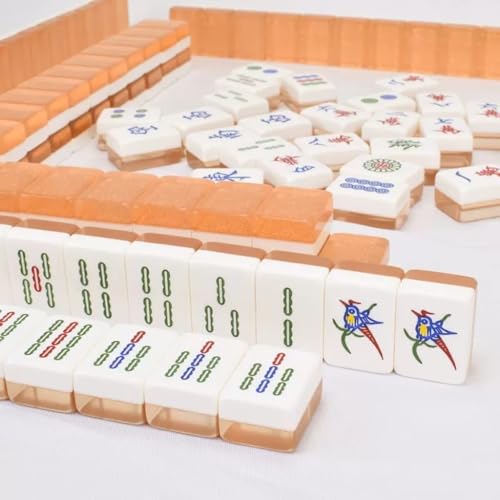 Set de Mahjong Chino 144 Piezas con Fichas Acrílicas 38mm miniatura 5