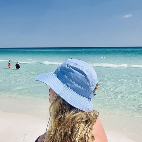Sombrero tipo bucket para mujer con protección solar miniatura 2