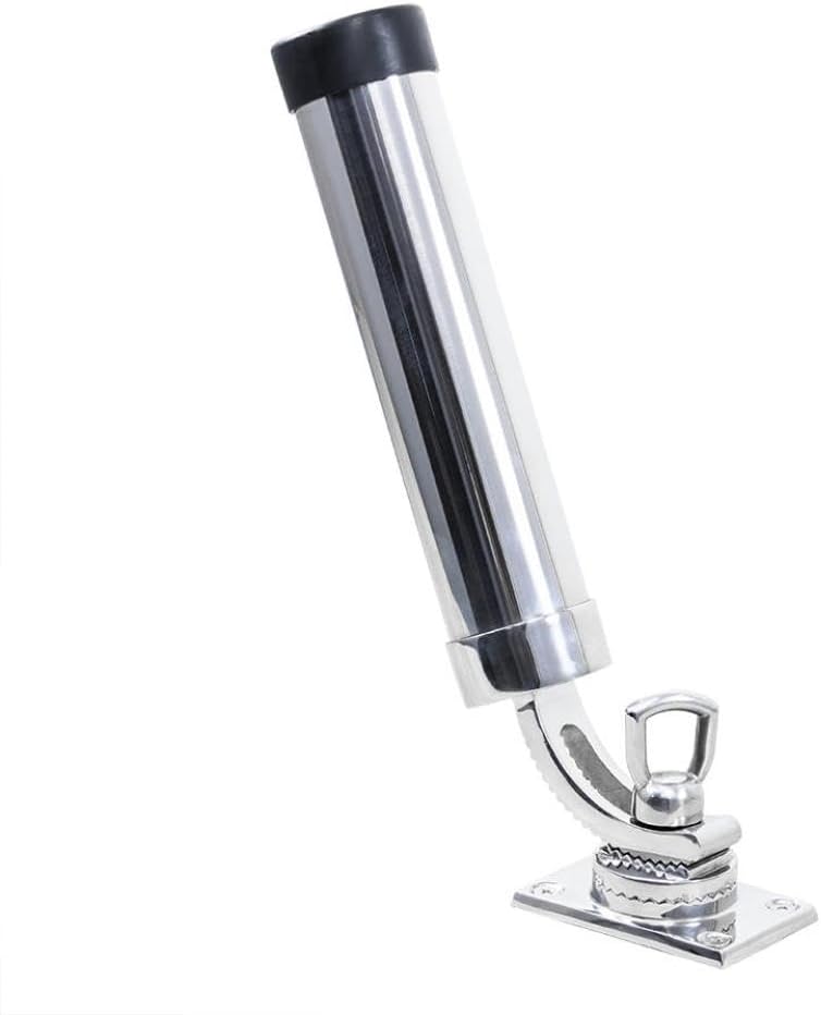 2-Piece 360 Degree Rotation Fishing Rod Outrigger with Adjustable Pole Support, Compatible with Boats, Yachts, Kayaks and Similar Watercraft