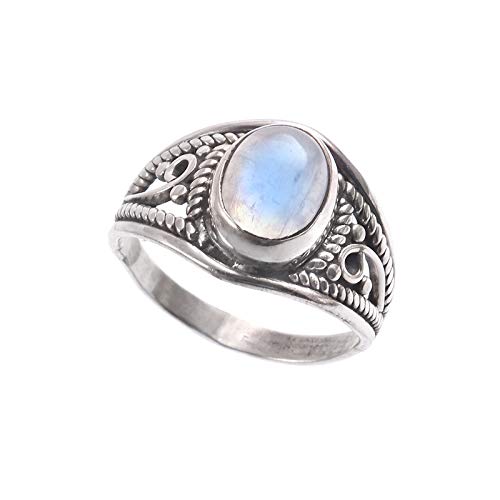 Bague en argent 925 de créateur avec opale arc-en-ciel turque taille 52