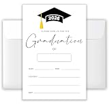ATOERNCSO 4x6 2026 Graduation Invitations (20 Cards + 20 Envelopes) - Cap & Tassel Grad Party Invites.(012)