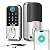 Wi-Fi Smart Deadbolt Keyless Entry: 9-in-1 Hornbill Smart Lock for Front Door, Smart Deadbolt Lock, Electronic Keypad Code Fingerprint Unlock, Works with Alexa for Home Office Hotel, Satin Nickel