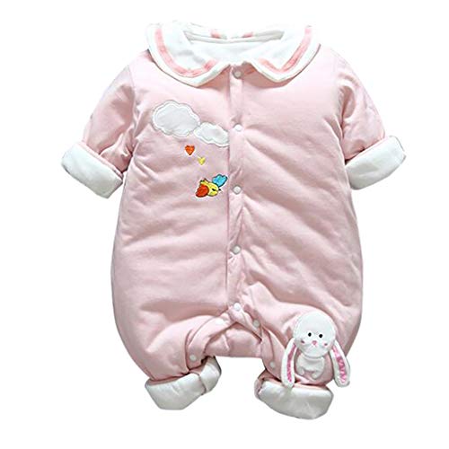 Preisvergleich Produktbild Alwayswin Neugeborenes Baby Warmes Strampler Winter Overall Kleinkind Jungen Mädchen Schöne Kaninchen Spielanzug Bequem Weich Babykleidung Outfit
