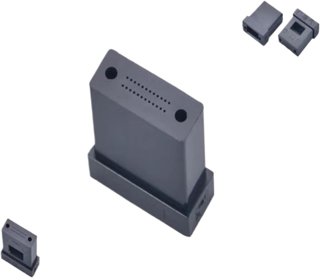 MPO Ferrule 12/24/36 Cores 100pcs Multimode Singlemode MT Optical Fiber Connector Standard Loss Low Loss Fiber Jumper(12C MM Standard)