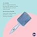 Goody Paddle Cushion Brush Infused with Black Castor Oil - Go Gentle - Strengthens & Shines for All Hair Types Without Tears or Breakage - Pain-Free Accessories for Women, Men, Boys, & Girls