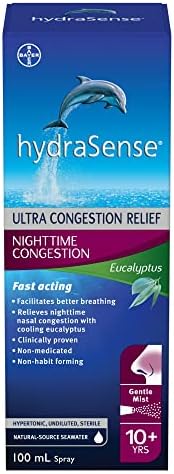HydraSense Eucalyptus Nasal Spray, Specialty Nasal Care, With Ref...