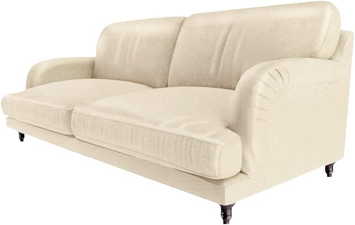 Couch Cover ONLY! for IKEA STOCKSUND 3 Seat (199cm/ 78.3in), Velvet Texture Fabric, Sofa Covers for 2 Cushion Couch, Prevent Pets from Scratching, Custom Made Sofa Slipcovers (KL-2)