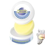 EIHI 1 Stück Weisse Schuhe Reinigungs Creme, White Shoe Cleaning Cream, Sneaker Reiniger Fleckentfernungscreme, Multifunktionale Schuhe Reinigungs für alle Oberflächen