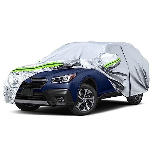 Image of Waterproof Car Covers Replace for 2004-2025 Subaru Outback, 6 Layers All Weather Custom-fit Car Cover with Zipper Door & Windproof Bands for Snow Rain Dust Hail Protection (Outback)
