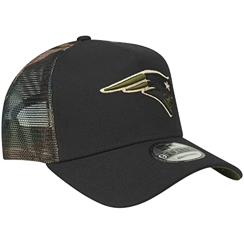 New Era Snapback Trucker Cap New England Patriots Wood - vue 3