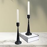 Black Candlestick Holders, Cast Iron Candle Holders, Metal Candle Stand, Decorative Taper Candle Hol