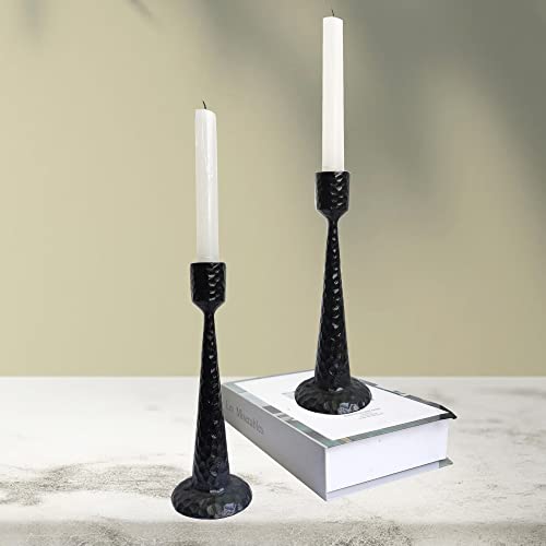 Black Candlestick Holders, Cast Iron Candle Holders, Metal Candle Stand, Decorative Taper Candle Holders For Home Decor, Wedding, Dinning, Party, Anniversary, Set 2 (Black)…… #TOP24