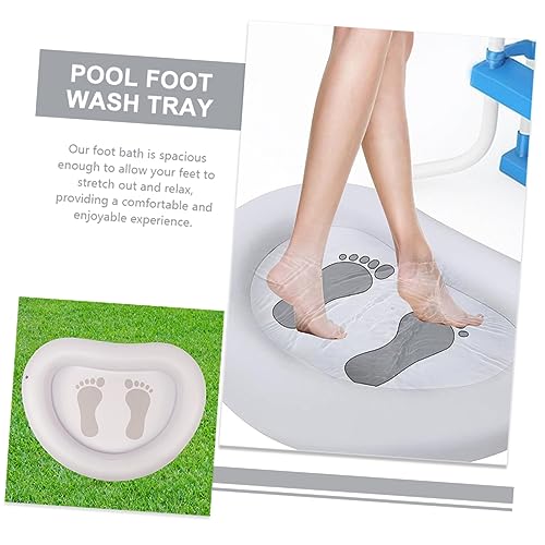 Spa de pies inflable y portátil para limpieza y masaje miniatura 2