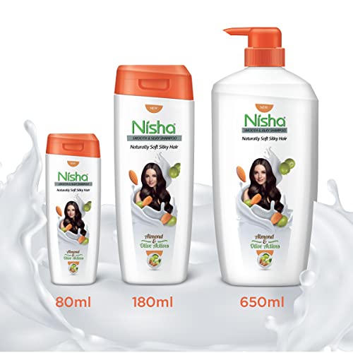 Image of Nisha Smooth Naturally Soft Silky Hair Shampoo, 80 ML