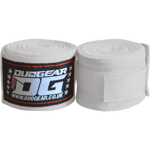 DUO GEAR 1.5m MUAY THAI BOXING KICKBOXING MMA MARTIAL ARTS FIST BANDAGE MEXICAN STYLE HAND WRAPS (FOR KIDS) (White) โ image 1