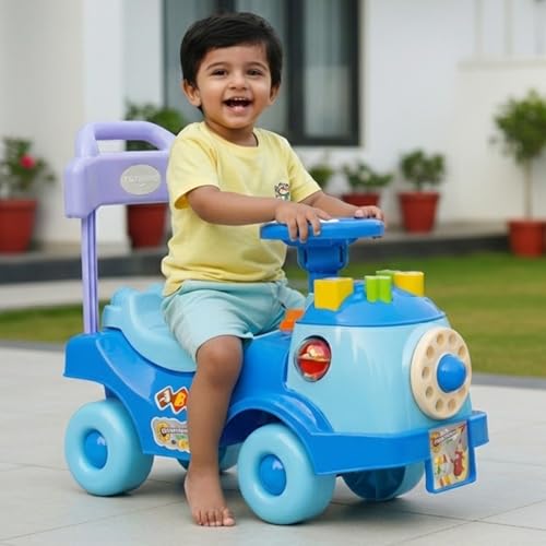 Image of Toy Zone Educational Rider-Blue|Ride-On Baby Car |Toy Car|Push Car|Swing Car |Kids Power Wheel Ride On Car for Children /Kids |Toy Baby Car