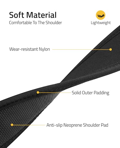 CVLIFE Two Point Rifle Sling, Anti-Slip Design Pad, Removable Swivel Black - image 2