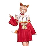 クリアストーン(Clearstone) ハイカラニズム コスプレ ハロウィン キツネミコ レディース レッド