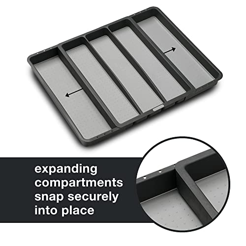 madesmart Expandable Utensil Tray - Granite, 5 Compartment - Image 4