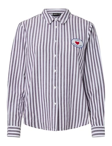 Camiseta Pcmirini LS Emb Pieces de manga larga básica en color liso