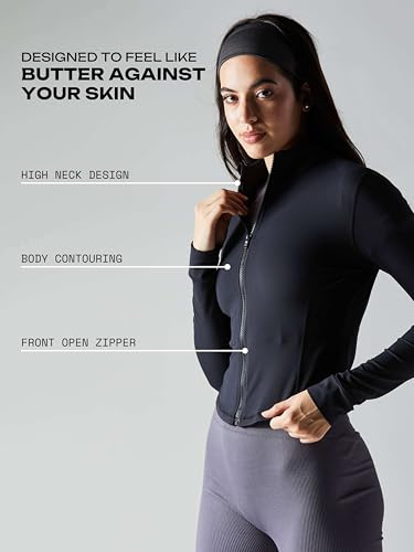 Image of CAVA Sculptor Jacket for Women | ADPT Nylon-Spandex, 4-Way Stretch, Moisture-Wicking, High Neck, Full Sleeves | Performance Activewear
