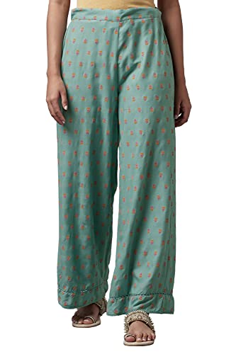 Image of W for Woman Women's Floral Printed Parallel Regular Fit Pants