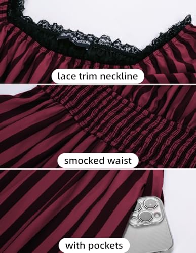 Image of Scarlet Darkness Women Goth Steampunk Pirate Corset Midi Dress