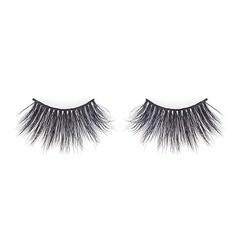 BEPHOLAN Mink Lashes| 100% Siberian Mink Fur Lashes| 25mm length|Dramatic Look| Totally Cruelty-Free|Adhesive Included| Reusable &Handmade| 3D Mink Lashes| Non-Irritating Fake Eyelashes|XMZ126