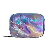 Weekly Pill Organizer, Colorful Glowing White Dragon Pill Case 7 Day Travel Medicine Organizer Box for Vitamin Supplement