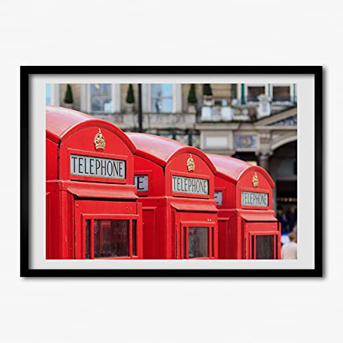 Peinture 70x50 cm Tulup cadre bois décoratif pour affiche murale